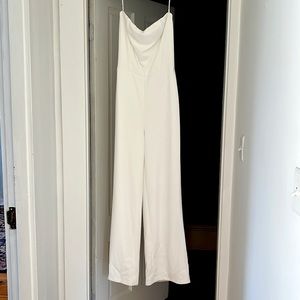 Lulus Edith White Strapless Jumpsuit